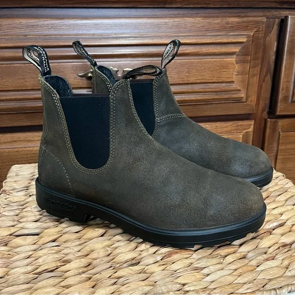 Blundstone Boots #1615 Waxed Suede US M 9/W 11 - Picture 2 of 9